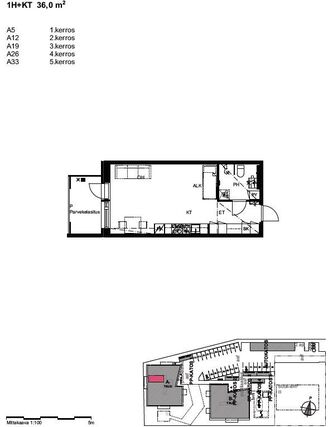 Right of occupancy apartment Joensuu Niinivaara 1 room