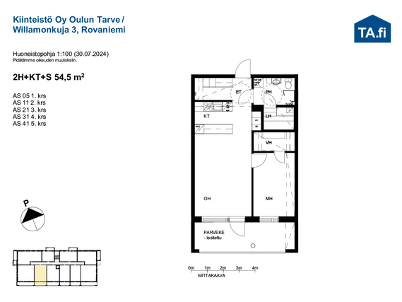 Rental Rovaniemi  2 rooms