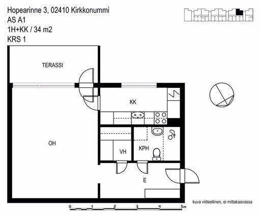 Rental Kirkkonummi Gesterby 1 room