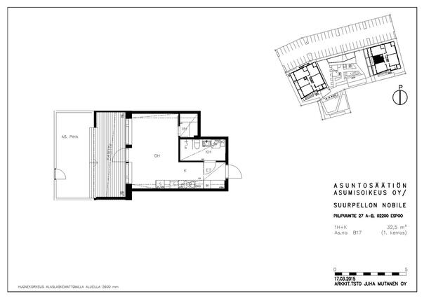 Right of occupancy apartment Espoo Suurpelto 1 room