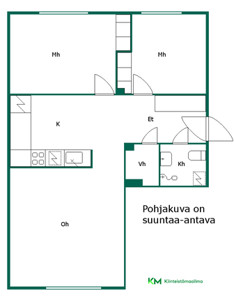 Vuokra-asunto Varkaus Kuoppakangas 3 huonetta