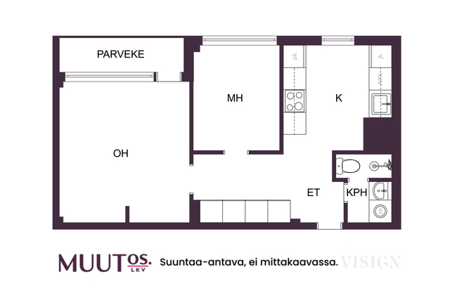 Rental Tampere Keskusta 2 rooms