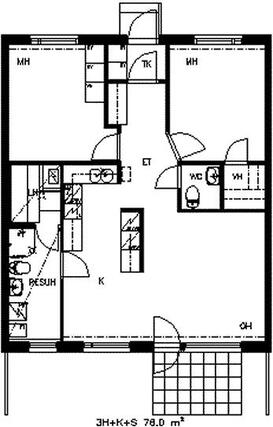 Rental Kouvola Valkeala 3 rooms