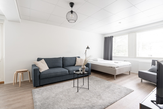 Rental Tampere Keskusta 2 rooms  Asunto on täysin kalustettu. Mukaan tarvitset vain henkilökohtaiset tavarat sekä hygieniatuotteet.