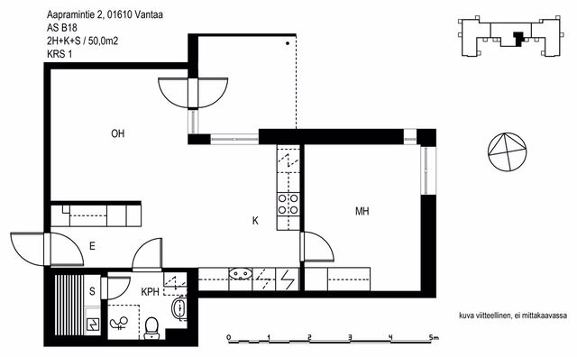 Rental Vantaa Kaivoksela 2 rooms