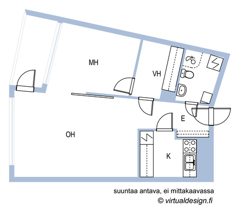 Rental Espoo Tapiola 2 rooms Yleiskuva