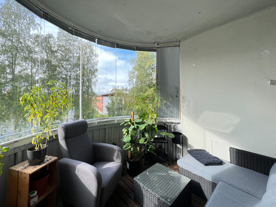 Rental Tampere Linnainmaa 1 room Yksiö ihastuttavalla parvekkeella odottaa uutta asukastaan!