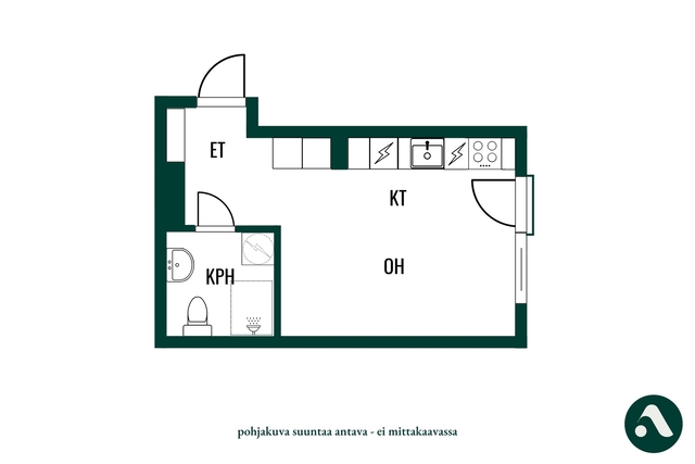 Vuokra-asunto Espoo Pohjois-Tapiola Yksiö