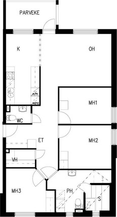 Right of occupancy apartment Vantaa Koivukylä 4 rooms