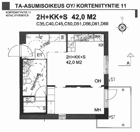 Asumisoikeusasunto Jyväskylä Kortepohja Kaksio