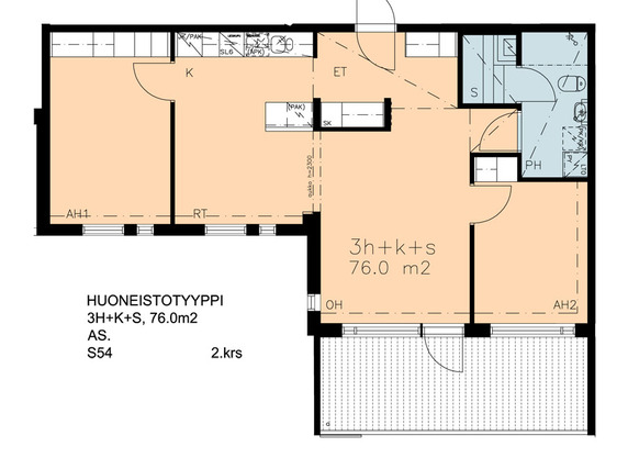 Right of occupancy apartment Espoo Espoon keskus 3 rooms