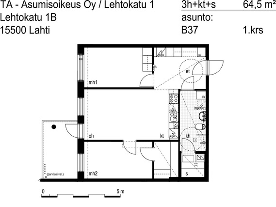 Asumisoikeusasunto Lahti Kerinkallio 3 huonetta