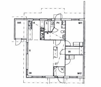 Right of occupancy apartment Hyvinkää Martti 3 rooms