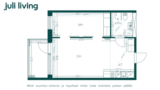 Rental Tampere Tesoma 2 rooms