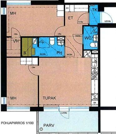 Right of occupancy apartment Oulu Kaakkuri 2 rooms