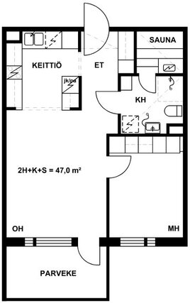 Asumisoikeusasunto Oulu Maikkula Kaksio