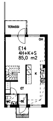 Asumisoikeusasunto Espoo Niipperi 4 huonetta