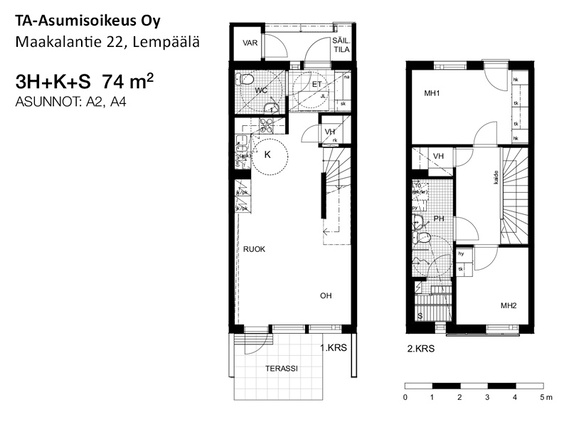 Asumisoikeusasunto Lempäälä Maakala 3 huonetta