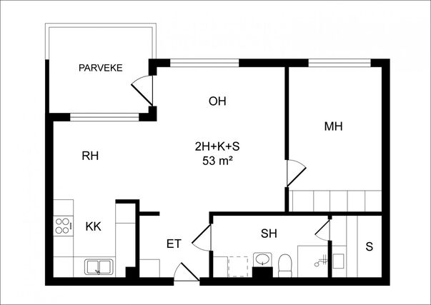 Right of occupancy apartment Helsinki Marjaniemi 2 rooms