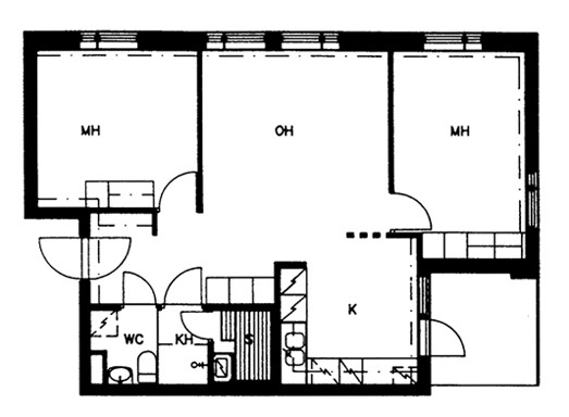 Asumisoikeusasunto Porvoo Keskusta 3 huonetta