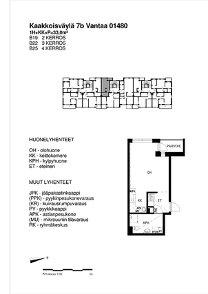 Rental Vantaa Mikkola 1 room