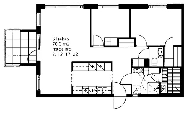 Right of occupancy apartment Lahti Ankkuri 3 rooms