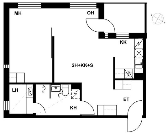 Right of occupancy apartment Helsinki Kivikko 2 rooms