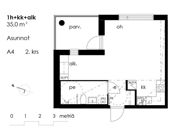 Rental Jyväskylä Kortepohja 1 room