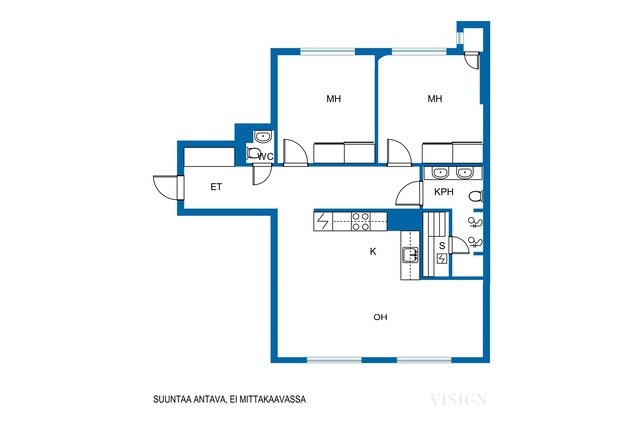 Rental Helsinki Katajanokka 3 rooms Upea ,juuri valmistunut tilava koti aivan meren vierestä, suorin merinäkymin!