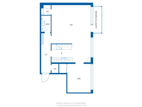 Rental Oulu Keskusta 2 rooms