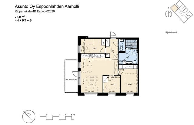 Rental Espoo Espoonlahti 4 rooms Kampanjakuva