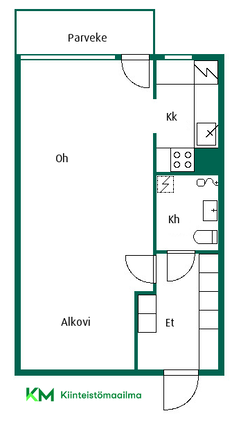 Rental Varkaus Kuoppakangas 1 room