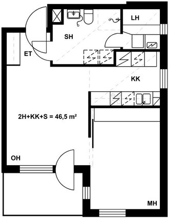 Asumisoikeusasunto Helsinki Vuosaari Kaksio