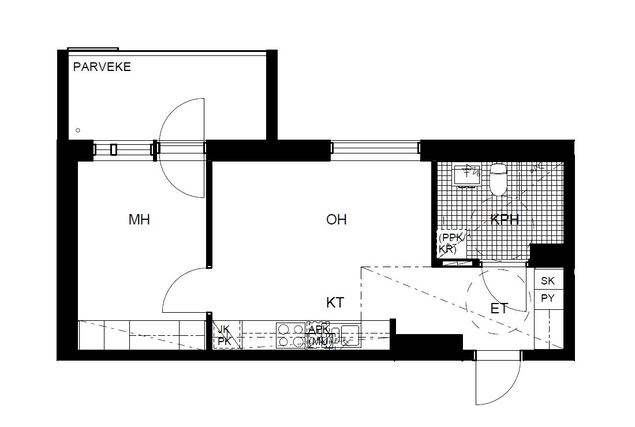 Rental Kerava Keskusta 2 rooms Kampanja