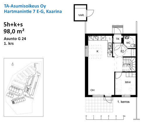 Right of occupancy apartment Kaarina  5 +