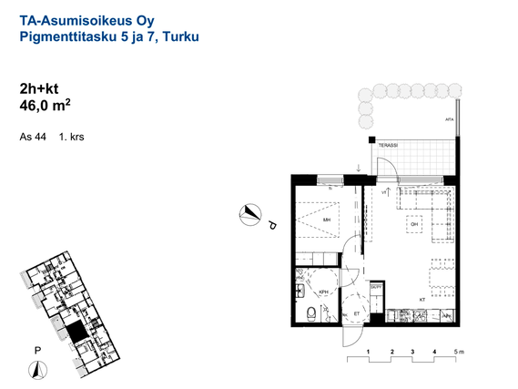 Asumisoikeusasunto Turku Pitkämäki Kaksio