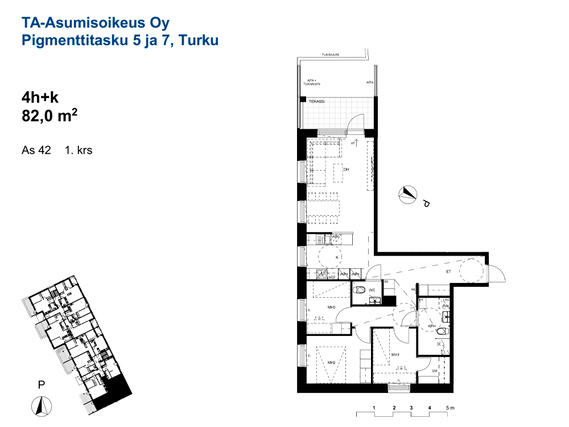 Asumisoikeusasunto Turku Pitkämäki 4 huonetta