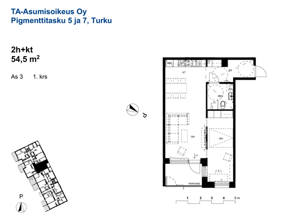 Asumisoikeusasunto Turku Pitkämäki Kaksio