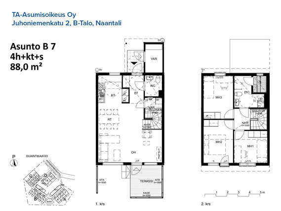 Right of occupancy apartment Naantali Tammisto 4 rooms