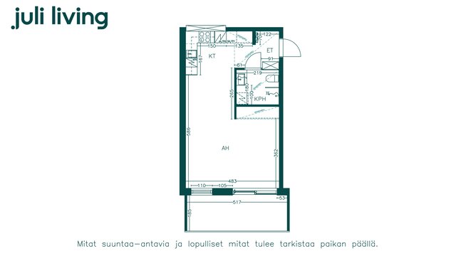 Rental Helsinki Herttoniemi 1 room