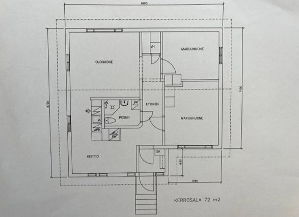 Rental Kaustinen Kaava-alueet 4 rooms