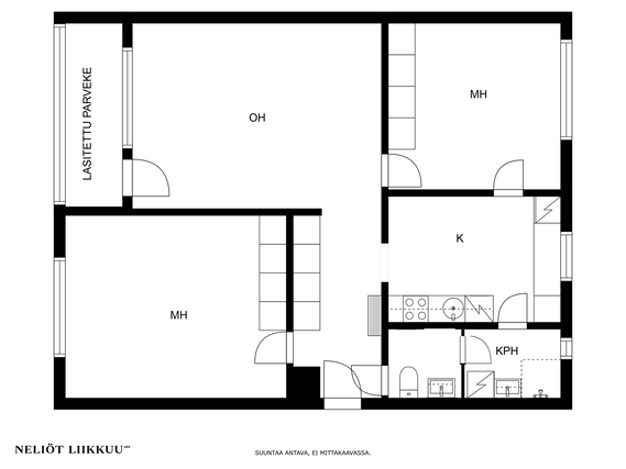 Rental Lahti Metsäkangas 3 rooms