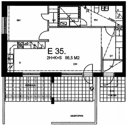 Right of occupancy apartment Hyvinkää Vehkoja 2 rooms