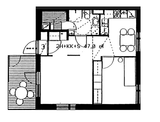 Right of occupancy apartment Helsinki Tapaninkylä 2 rooms