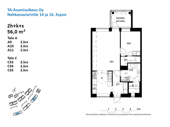 Asumisoikeusasunto Espoo Kurttila Kaksio