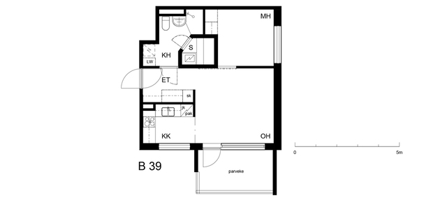 Rental Lohja Ojamo 2 rooms B 39  Patruunankuja 4 B 39