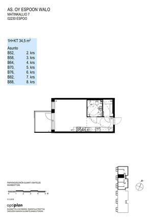 Rental Espoo Matinkylä 1 room Julkisivu