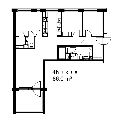 Rental Helsinki Herttoniemenranta 4 rooms Julkisivukuva