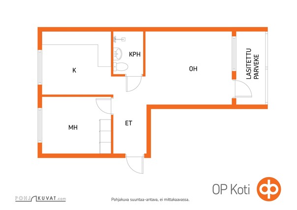 Rental Raahe Keskusta 2 rooms