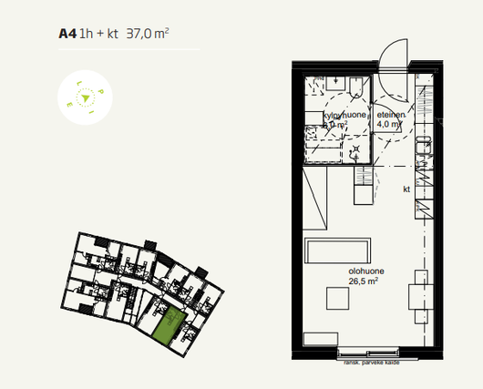 Rental Jyväskylä Kuokkala 1 room
